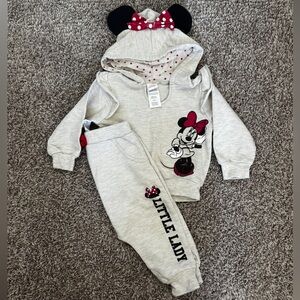 Girls 12 month Minnie Mouse Hoodie & Jogger Set